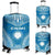 Northern Mariana Islands Flag Polynesian Chief Luggage Cover Blue - Polynesian Pride