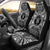 Niue Car Seat Cover - Niue Coat Of Arms Polynesian White Black Universal Fit Black - Polynesian Pride