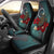 Cook Islands Car Seat Covers - Blue Turtle Tribal Universal Fit Black - Polynesian Pride