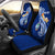 Guam Personalised Car Seat Covers - Guam Seal Polynesian Patterns Plumeria (Blue) Universal Fit Blue - Polynesian Pride