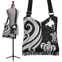 Papua New Guinea Boho Handbag - White Tentacle Turtle Boho Handbag One Size White - Polynesian Pride