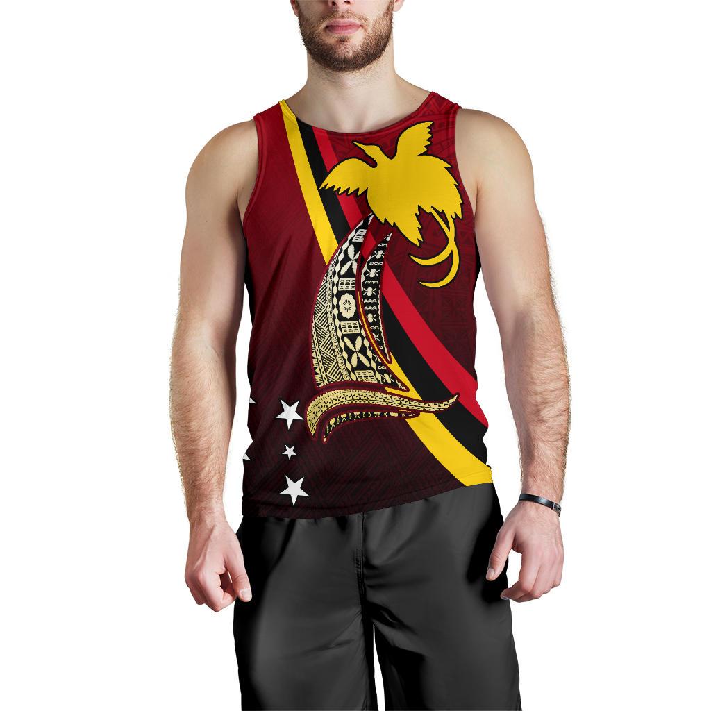 Papua New Guinea Men Tank Top - Sailing Style - Polynesian Pride