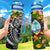 Guam Custom Personalised Hydro Tracking Bottle - Seal Spiral Polynesian Patterns Hydro Tracking Bottle - Guam 32oz Large Black - Polynesian Pride