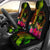 Niue Polynesian Personalised Car Seat Covers - Hibiscus and Banana Leaves Universal Fit Reggae - Polynesian Pride