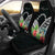 Cook Islands Car Seat Covers - Cook Islands Coat of Arms & Polynesian Tropical Flowers White Universal Fit White - Polynesian Pride