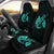 Anchor Turquoise Poly Tribal Car Seat Covers - Polynesian Pride
