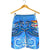 Fiji Men's Shorts - Blue Shark Polynesian Tattoo - Polynesian Pride