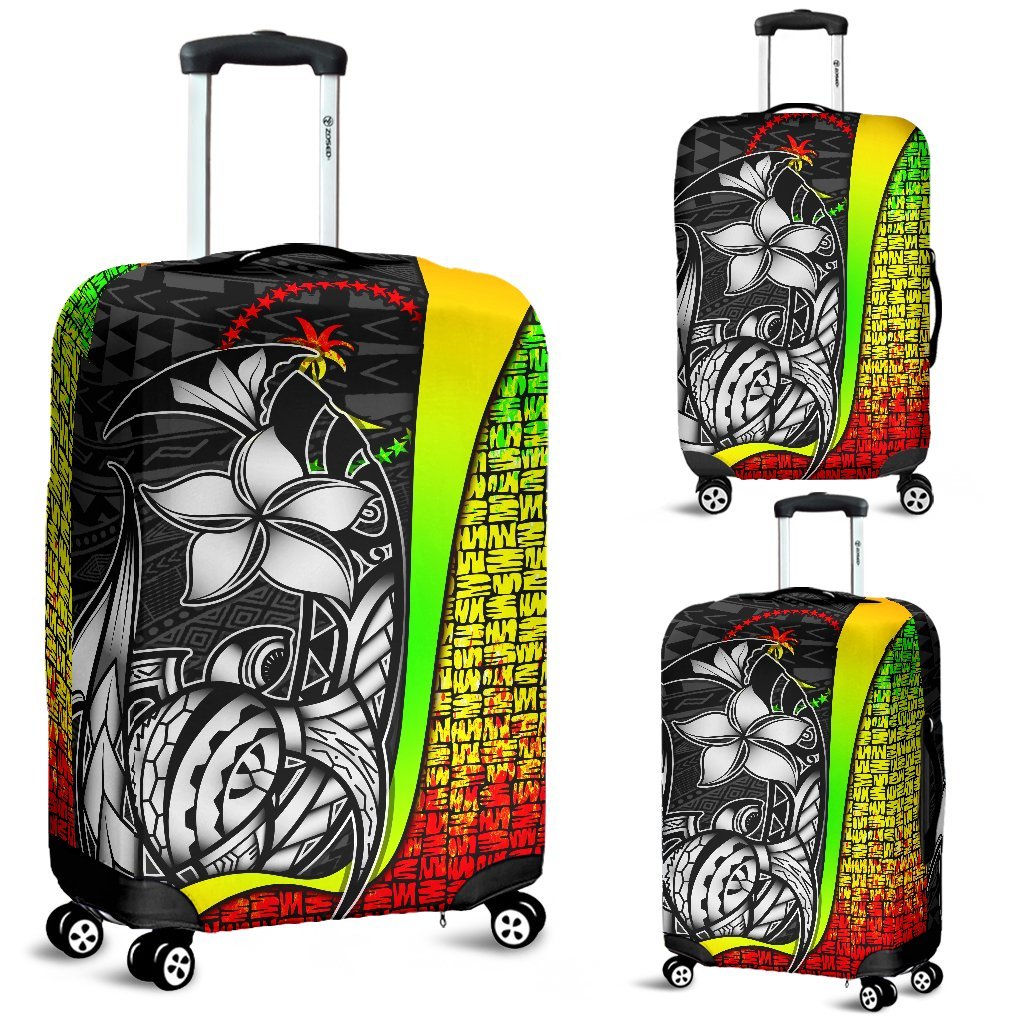 Chuuk Micronesian Luggage Covers Reggae - Turtle With Hook Reggae - Polynesian Pride