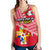 Mate Ma'a Tonga Women Racerback Tank Coat Of Arms Red - Polynesian Pride