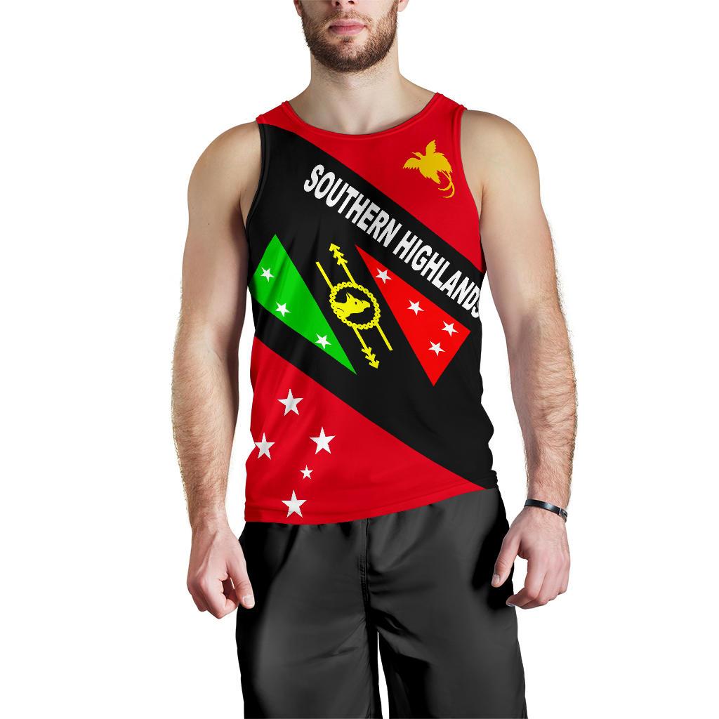 Papua New Guinea Men's Tank Top - Southern Highlands Province - Polynesian Pride