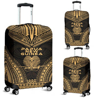 Papua New Guinea Polynesian Chief Luggage Cover - Gold Version Gold - Polynesian Pride