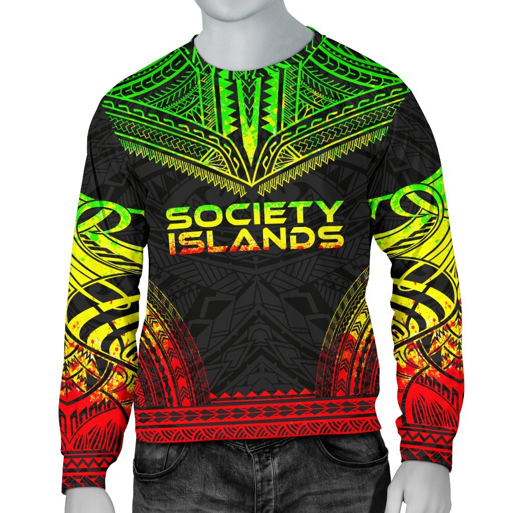 Society Islands Sweater - Polynesian Chief Reggae Version Unisex Reggae - Polynesian Pride
