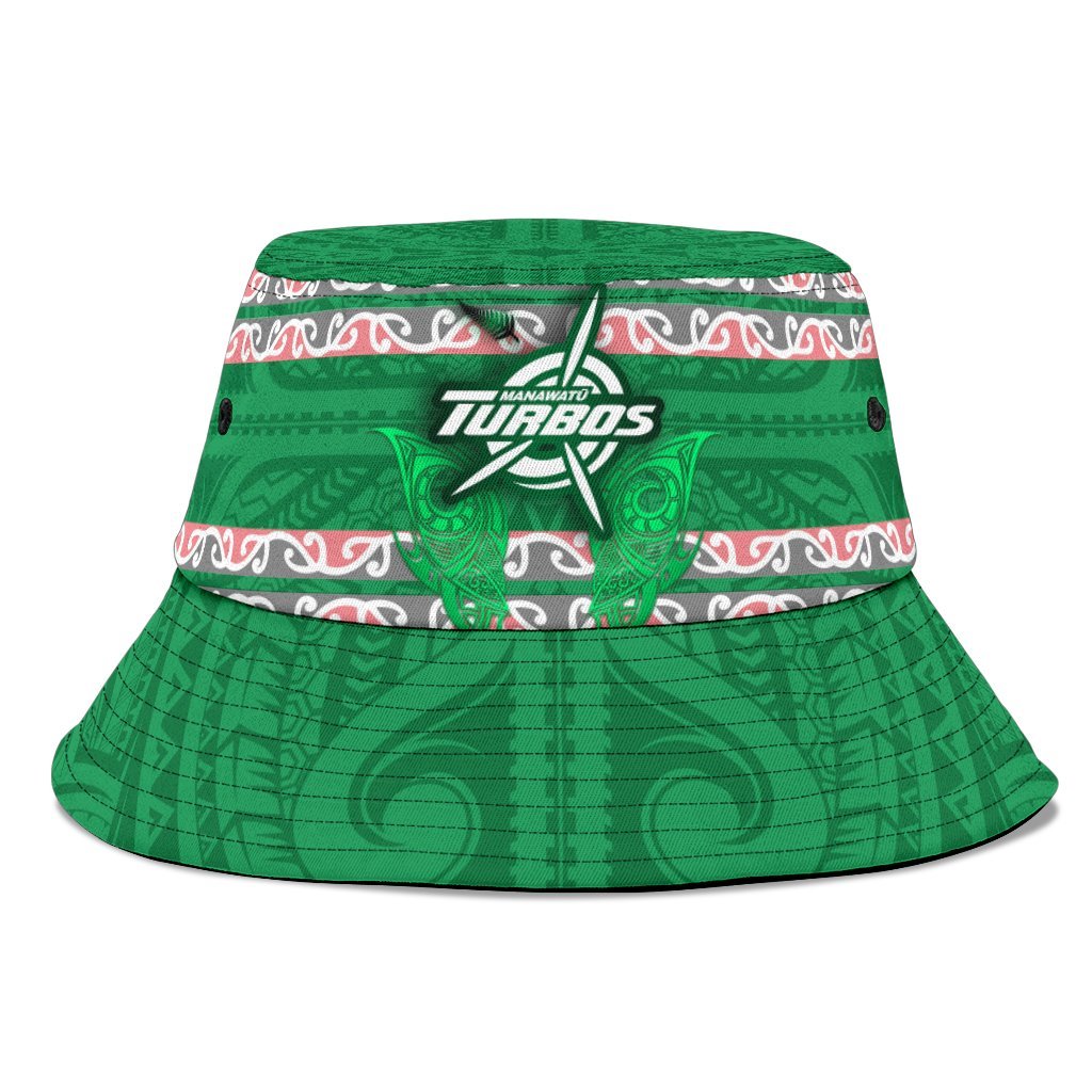 Manawatu Turbos Hat Maori Vibes Bucket Hat Universal Fit Green - Polynesian Pride