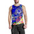 FSM Custom Personalised Men's Tank Top - Turtle Plumeria (Blue) Blue - Polynesian Pride