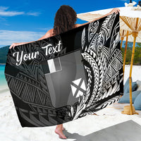 Wallis and Futuna Sarong - Custom Personalised Wings Style Sarong - Wallis and Futuna Black - Polynesian Pride