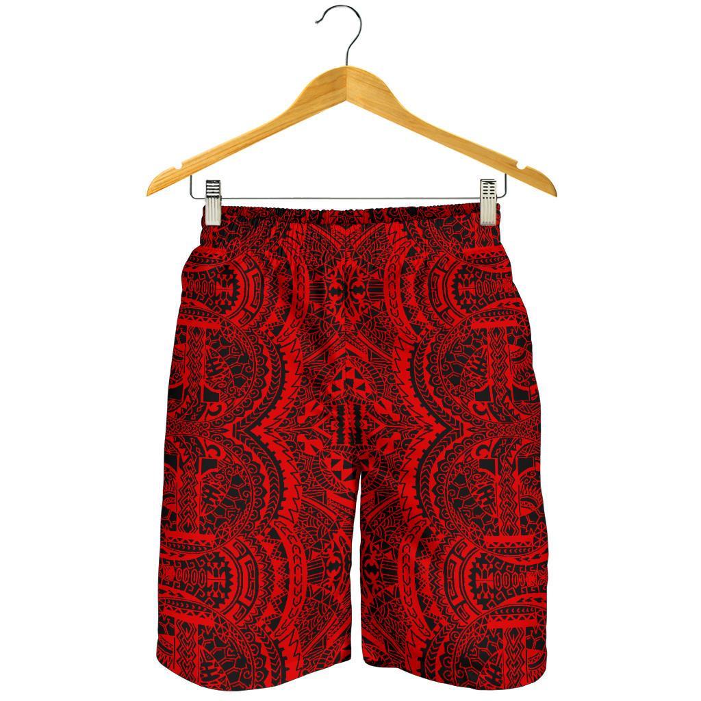 Polynesian Symmetry Red Men's Short - Polynesian Pride