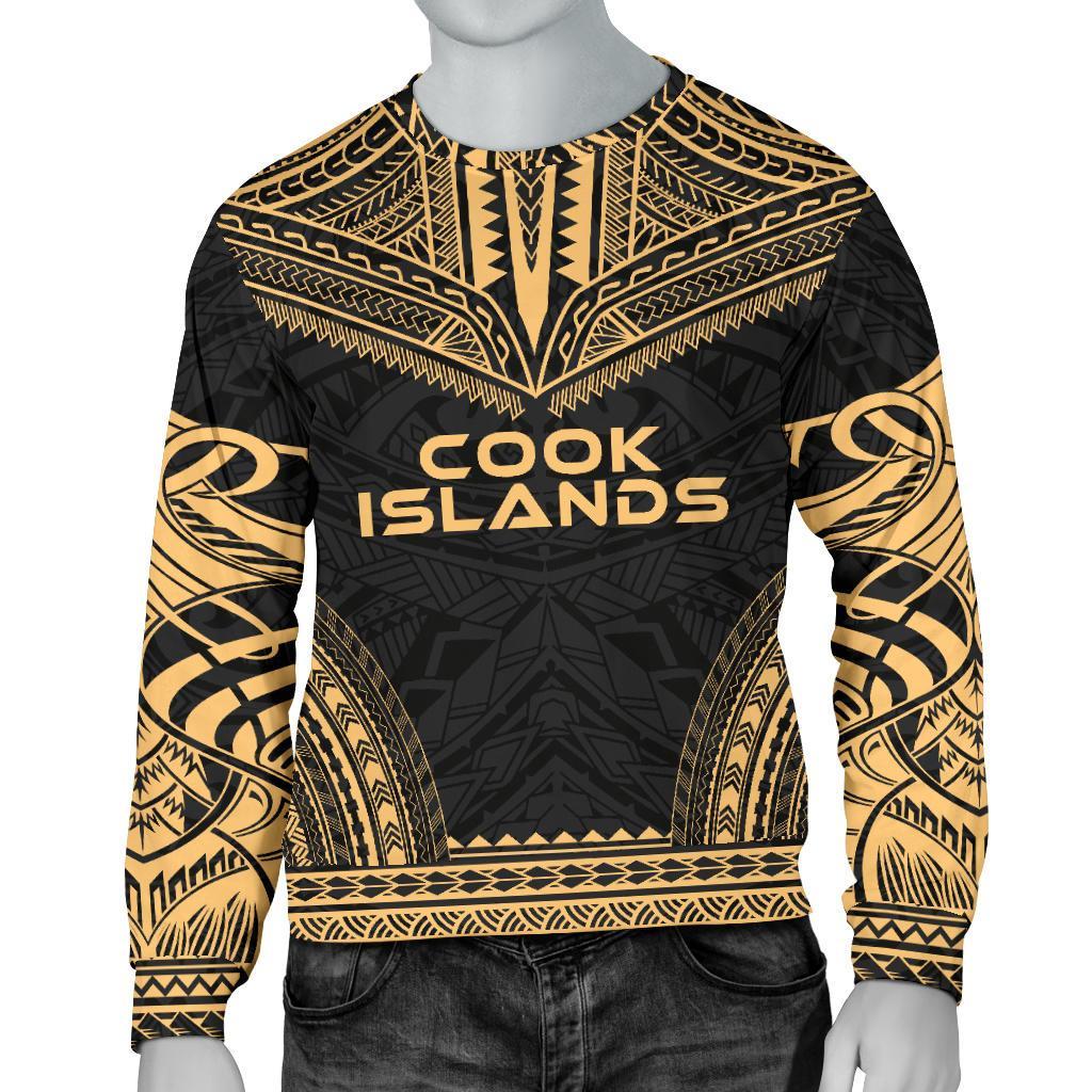 Cook Islands Sweater - Polynesian Chief Gold Version Unisex Gold - Polynesian Pride