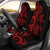 American Samoa Car Seat Covers - Red Tentacle Turtle Universal Fit Red - Polynesian Pride