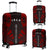 Society Islands Luggage Cover - Polynesian Tattoo Red Red - Polynesian Pride