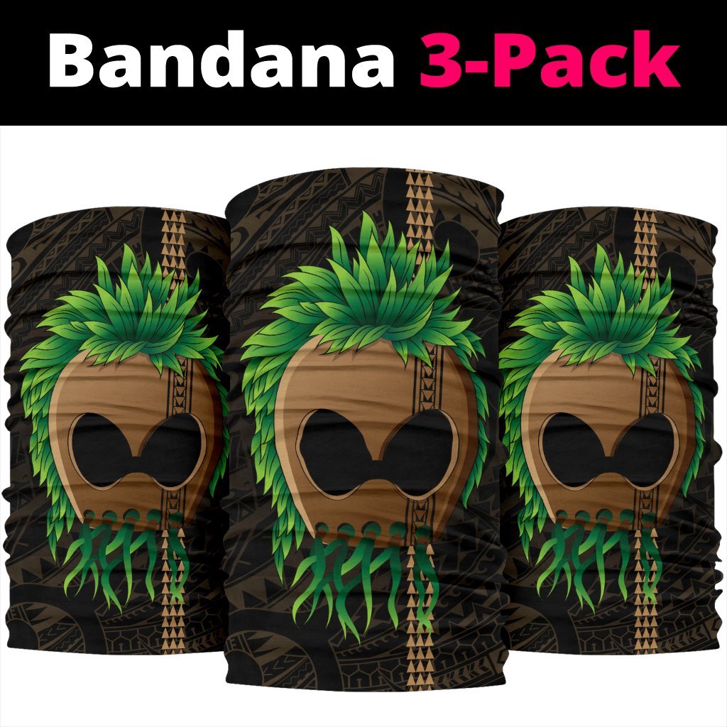 Warrior Kakau Polynesian Bandana 3-Pack - Gold - AH - Polynesian Pride