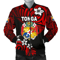 Mate Ma'a Tonga Rugby Men's Bomber Jacket Polynesian Unique Vibes - Red Art - Polynesian Pride