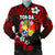 Mate Ma'a Tonga Rugby Men's Bomber Jacket Polynesian Unique Vibes - Red Art - Polynesian Pride