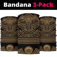Hawaii State Bandana 3-Pack Nation Warrior Gold - Polynesian Pride