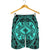 Polynesian Plumeria Mix Turquoise Black Men's Short - Polynesian Pride