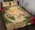 Hawaii Quilt Bed Set - Kanaka Maoli Quilt Bed Set Strong Pattern Hibiscus Plumeria AH Gold - Polynesian Pride