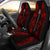 Norfolk Island Car Seat Covers - Norfolk Island Coat Of Arms Polynesian Tattoo Red Universal Fit Red - Polynesian Pride