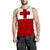 Tonga Men's Tank Top - Polynesian Version White - Polynesian Pride