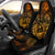 Guam Polynesian Car Seat Covers - Gold Turtle Homeland Universal Fit GOLD - Polynesian Pride