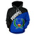 Pohnpei Polynesian All Over Hoodie Pohnpei Flag Wave Style - Polynesian Pride