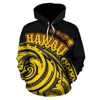 Hawaii Kanaka Maoli Custom Hoodie Tatau Style - Polynesian Pride