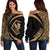 Kanaka Polynesian Women's Off Shoulder Sweater 04 White - Polynesian Pride