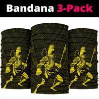 Polynesian Warrior Ikaika Hawaii Bandana 3 - Pack - Yellow - Polynesian Pride