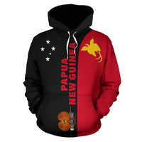 Papua New Guinea All Over Hoodie Shoulder Style - Polynesian Pride