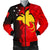 Papua New Guinea Bomber Jacket (Men) - PNG Flame Red - Polynesian Pride