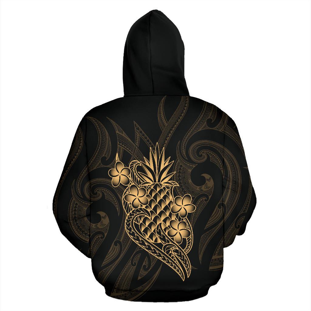 Polynesian ll Over Hoodie Gold Pineapple - Polynesian Pride
