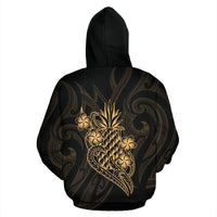 Polynesian ll Over Hoodie Gold Pineapple - Polynesian Pride
