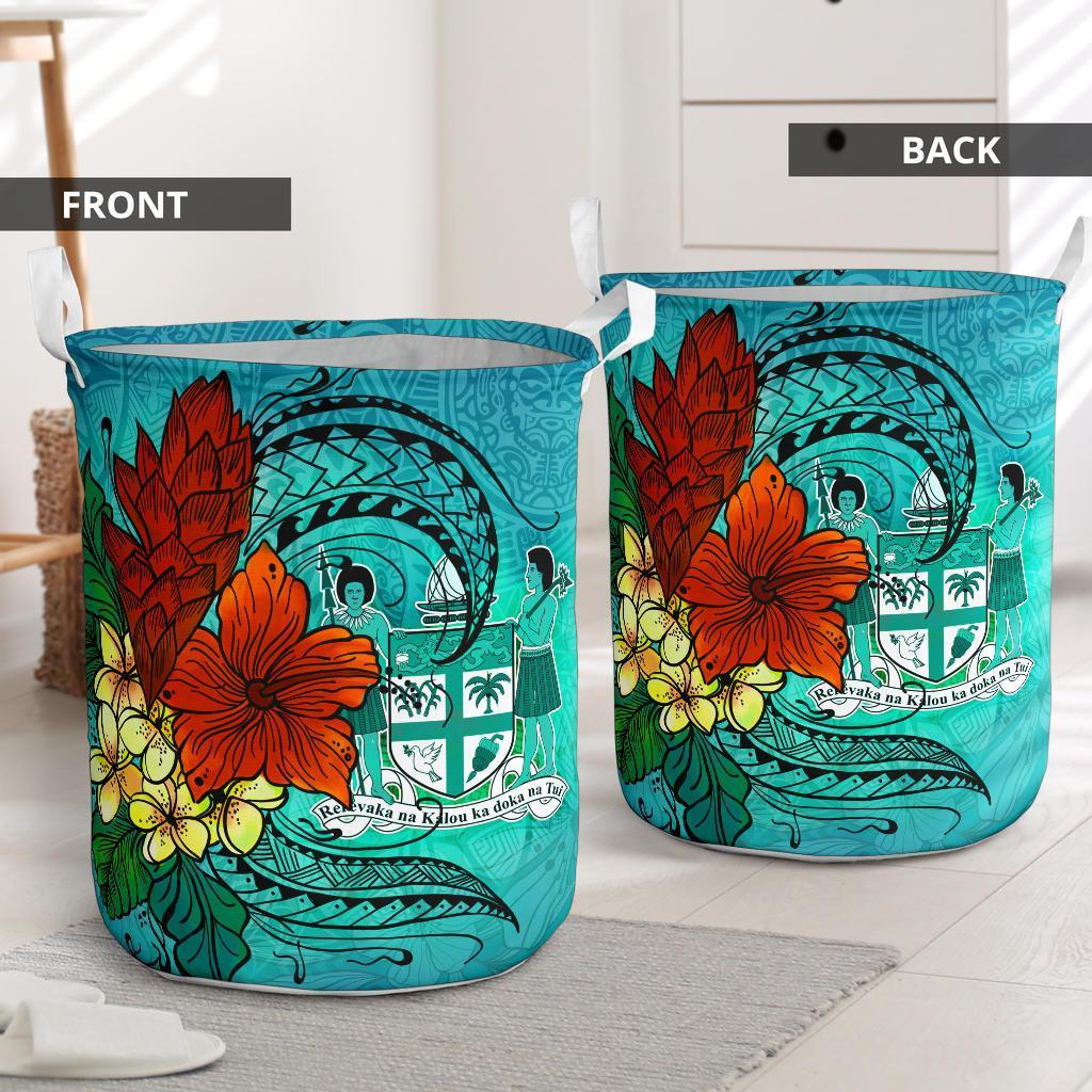 Fiji Laundry Basket - Tropical Flowers Style - Polynesian Pride