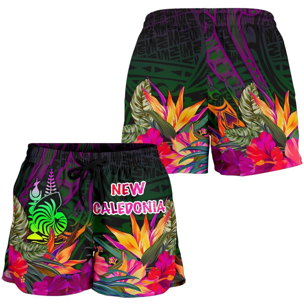 New Caledonia Polynesian Women's Shorts - Summer Hibiscus - Polynesian Pride