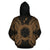 Northern Mariana Islands Polynesian ll Over Hoodie Map Gold - Polynesian Pride