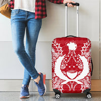 Pohnpei Polynesian Luggage Covers Map Red White - Polynesian Pride