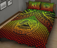 Polynesian American Samoa Quilt Bed Set - Reggae Vintage Polynesian Patterns - Polynesian Pride