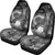 Cook Islands Car Seat Covers - Humpback Whale with Tropical Flowers (White) - Polynesian Pride