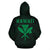 Polynesian Fish Hook Kanaka Map of Hawaii Hoodie Green - Polynesian Pride