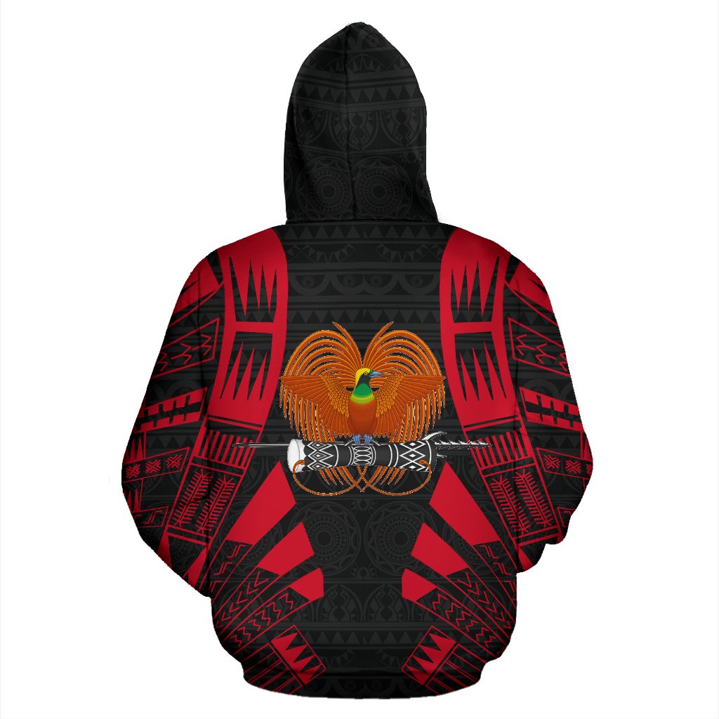 Papua New Guinea All Over Hoodie Polynesian Tattoo Style - Polynesian Pride