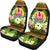 French Polynesia Tahiti Car Seat Covers - Tahiti Of Seal Tropical Flowers Style - Polynesian Pride