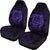Hawaii Car Seat Covers - Hawaii Turtle Map Hibiscus Poly Purple Universal Fit Purple - Polynesian Pride